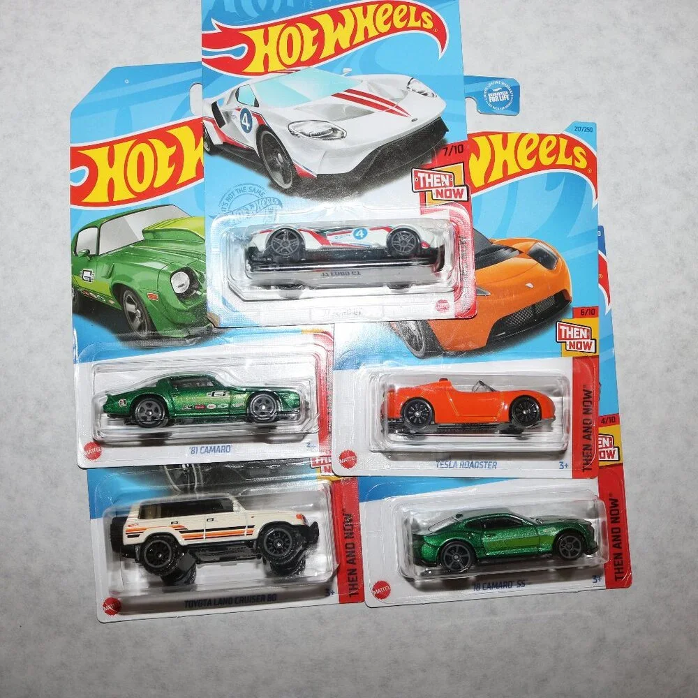 Hot Wheels lot of 5 Then & Now all NIP
